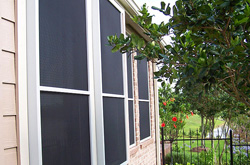 hurricane screens on house